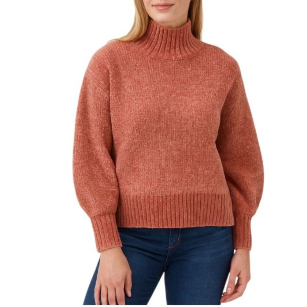 Cynthia Rowley Women’s Chenille Mock Neck Sweater | Size Medium